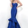 Blush By Alexia Designs Strapless Sweetheart Mermaid Gown In Sapphire Blue 11320 Formal Gowns