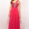 Blush By Alexia Designs - X057 One Shoulder Strap Evening Gown