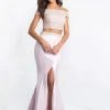 Blush By Alexia Designs Formal Gowns Blush - C1009 Two Piece Beaded Shimmer Mikado Mermaid Dress
