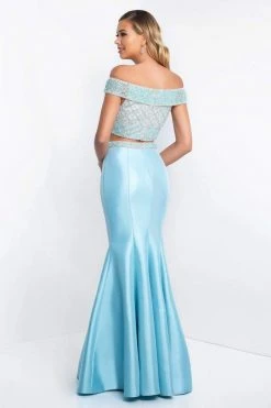 Blush By Alexia Designs Formal Gowns Blush - C1009 Two Piece Beaded Shimmer Mikado Mermaid Dress