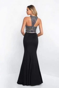 Blush By Alexia Designs Blush - C1024 Multi-Colored Beaded High Neck Mermaid Gown Formal Gowns