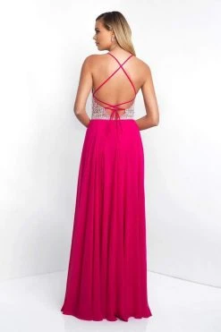 Blush By Alexia Designs Blush - C1035 Crystal Ornate Jewel Illusion Chiffon Gown Formal Gowns