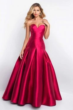 Blush By Alexia Designs Blush - C1067 Strapless Asymmetrical Sculpted Mikado Ballgown Formal Gowns