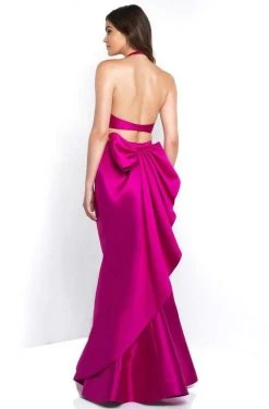 Blush By Alexia Designs Blush - C1078 Halter Neck Two-Piece Mikado Mermaid Gown