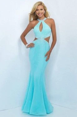 Blush By Alexia Designs Blush - Crystal Embellished High Neck Mermaid Dress 11034 Formal Gowns