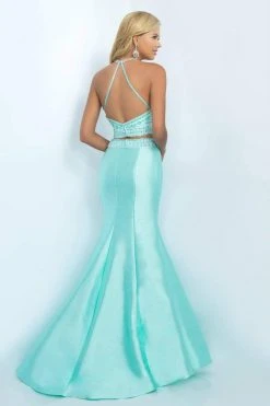 Blush By Alexia Designs Blush - Crystal-encrusted Halter Neck Trumpet Gown 11084 6 Blush By Alexia Designs Blush - Crystal-encrusted Halter Neck Trumpet Gown 11084