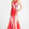 Blush By Alexia Designs Blush - P024 Asymmetric Floral Embellished Evening Gown 2 Blush By Alexia Designs Blush - P024 Asymmetric Floral Embellished Evening Gown