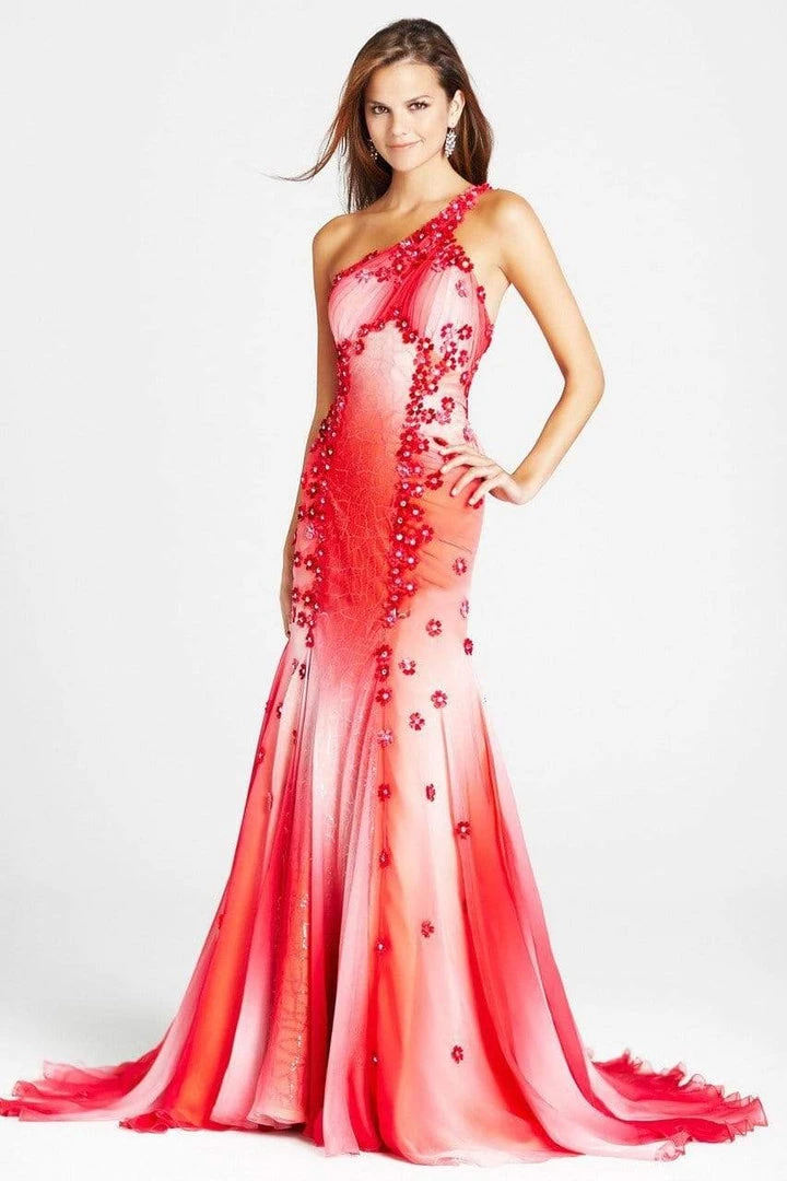 Blush By Alexia Designs Blush - P024 Asymmetric Floral Embellished Evening Gown 3 Blush By Alexia Designs Blush - P024 Asymmetric Floral Embellished Evening Gown