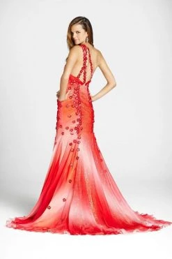 Blush By Alexia Designs Blush - P024 Asymmetric Floral Embellished Evening Gown 5 Blush By Alexia Designs Blush - P024 Asymmetric Floral Embellished Evening Gown