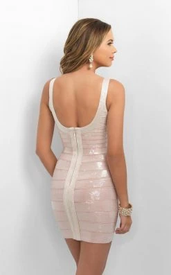 Blush By Alexia Designs Cocktail Dresses Blush - Sleeveless Scoop Bandage Fitted Cocktail Dress C373 9 Blush By Alexia Designs Cocktail Dresses Blush - Sleeveless Scoop Bandage Fitted Cocktail Dress C373