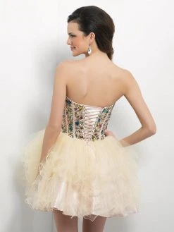 Blush By Alexia Designs Blush - Strapless Multi-Color Ruffled Cocktail Dress 9653 Cocktail Dresses 5 Blush By Alexia Designs Blush - Strapless Multi-Color Ruffled Cocktail Dress 9653 Cocktail Dresses