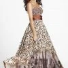 Blush By Alexia Designs Blush - Strapless Sweetheart Printed Evening Gown P016