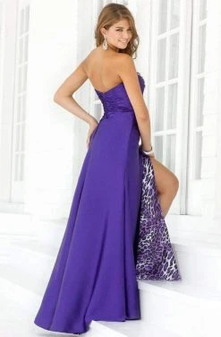 Blush By Alexia Designs Formal Gowns Blush - Sweetheart Animal Printed Layered A-Line Gown 9371 5 Blush By Alexia Designs Formal Gowns Blush - Sweetheart Animal Printed Layered A-Line Gown 9371