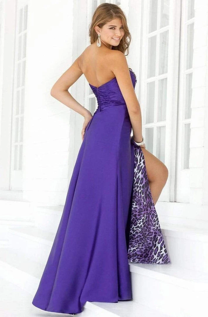 Blush By Alexia Designs Formal Gowns Blush - Sweetheart Animal Printed Layered A-Line Gown 9371 4 Blush By Alexia Designs Formal Gowns Blush - Sweetheart Animal Printed Layered A-Line Gown 9371