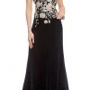 Formal Gowns Cachet - 59820 Gilt Floral Embroidered Illusion Halter Gown