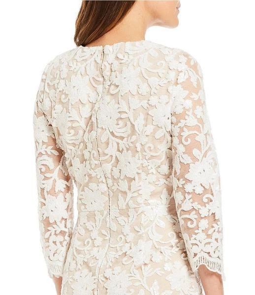 Cachet - Quarter Sleeve Sequined Lace Scallop-Hemmed Dress 59395 - 1 Pc White Nude In Size 16 Available Cocktail Dresses 6 Cachet - Quarter Sleeve Sequined Lace Scallop-Hemmed Dress 59395 - 1 Pc White Nude In Size 16 Available Cocktail Dresses