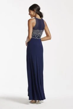 Formal Gowns Cachet - Sequined Long Dress 56872