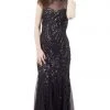 Cachet - Sequined Long Dress 57753 Formal Gowns