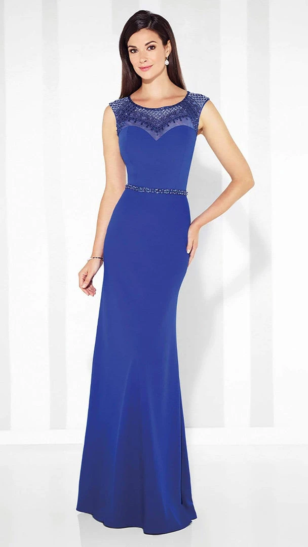 Cameron Blake By Mon Cheri - 117606 Cap Sleeve Illusion Gown - 1 Pc Cobalt Blue In Size 6 And 1 Pc Smokey Mink In Size 6 Available 3 Cameron Blake By Mon Cheri - 117606 Cap Sleeve Illusion Gown - 1 Pc Cobalt Blue In Size 6 And 1 Pc Smokey Mink In Size 6 Available