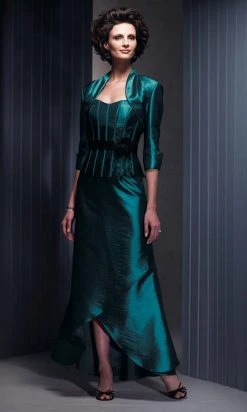 Cameron Blake By Mon Cheri - 210636 Taffeta Lace Dress With Jacket