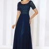 Cameron Blake By Mon Cheri - Dress In Navy 116666 - 1 Pc Navy In Size 14 Available