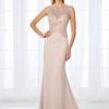 Formal Gowns Cameron Blake By Mon Cheri - Shimmering Bateau Beaded Lace Jersey Gown 118684 - 1 Pc Stone In Size 14 Available 1 Formal Gowns Cameron Blake By Mon Cheri - Shimmering Bateau Beaded Lace Jersey Gown 118684 - 1 Pc Stone In Size 14 Available