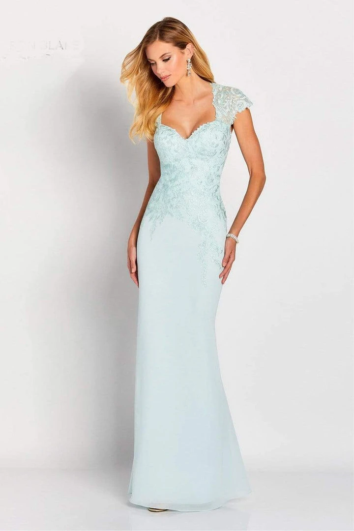 Cameron Blake By Mon Cheri Formal Gowns Cameron By Mon Cheri - Ornate Cap Sleeve Queen Anne Gown 119651 - 1 Pc Navy In Size 10 And 1 Pc Water In Size 18 Available 4 Cameron Blake By Mon Cheri Formal Gowns Cameron By Mon Cheri - Ornate Cap Sleeve Queen Anne Gown 119651 - 1 Pc Navy In Size 10 And 1 Pc Water In Size 18 Available