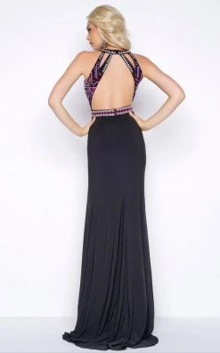 Cassandra Stone - 40603A High Neck Gown Style Formal Gowns