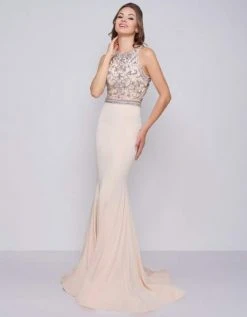 Formal Gowns Cassandra Stone - 40934A Beaded Halter Mermaid Dress With Train 7 Formal Gowns Cassandra Stone - 40934A Beaded Halter Mermaid Dress With Train