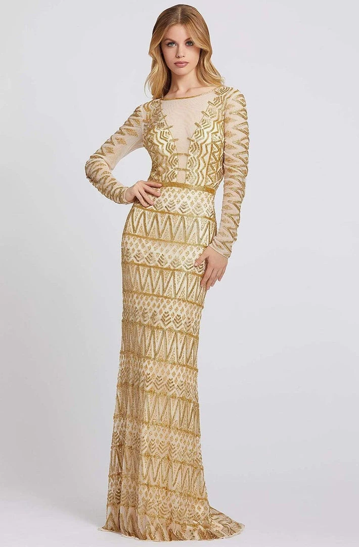 Cassandra Stone - 4724A Embellished Bateau Long Sleeves Dress Formal Gowns 3 Cassandra Stone - 4724A Embellished Bateau Long Sleeves Dress Formal Gowns