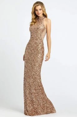 Cassandra Stone - 4818A Fitted Sequin Embellished Evening Gown