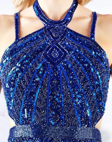 Cassandra Stone - 4872A Bedazzled Halter Sheath Dress With Train 5 Cassandra Stone - 4872A Bedazzled Halter Sheath Dress With Train