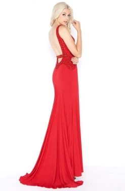 Cassandra Stone - 50484A Embellished V-neck Sheath Dress 7 Cassandra Stone - 50484A Embellished V-neck Sheath Dress