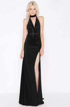 Formal Gowns Cassandra Stone - 62974A Embellished High Halter Sheath Dress 7 Formal Gowns Cassandra Stone - 62974A Embellished High Halter Sheath Dress