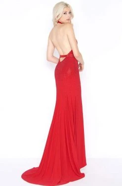 Formal Gowns Cassandra Stone - 62974A Embellished High Halter Sheath Dress 6 Formal Gowns Cassandra Stone - 62974A Embellished High Halter Sheath Dress