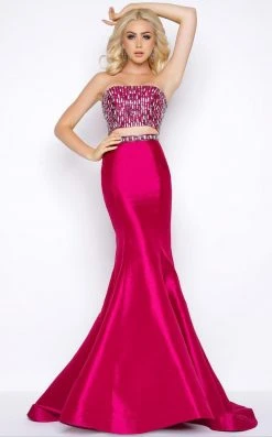 Cassandra Stone - 65924A Trumpet Style Formal Gowns