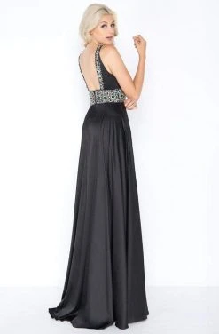 Formal Gowns Cassandra Stone - 77435A Rhinestone Accented Halter A-line Dress 12 Formal Gowns Cassandra Stone - 77435A Rhinestone Accented Halter A-line Dress