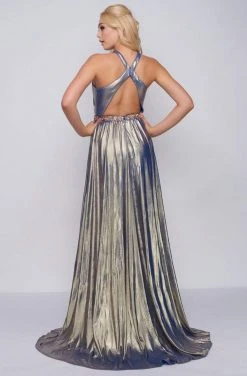 Formal Gowns Cassandra Stone - 77587A Embellished Cross Halter A-line Dress 6 Formal Gowns Cassandra Stone - 77587A Embellished Cross Halter A-line Dress