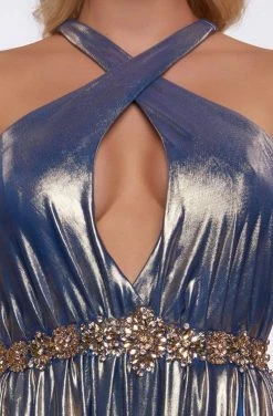 Formal Gowns Cassandra Stone - 77587A Embellished Cross Halter A-line Dress 7 Formal Gowns Cassandra Stone - 77587A Embellished Cross Halter A-line Dress