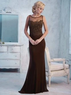 Christina Wu Elegance - 17766 Sleeveless Illusion Neckline Gown Formal Gowns