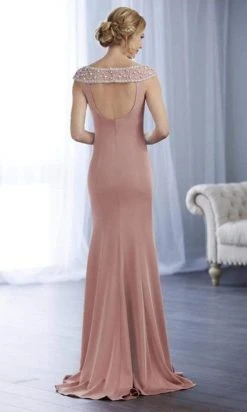 Christina Wu Elegance - 17857 Cap Sleeve Crystal Beaded Bateau Gown Formal Gowns