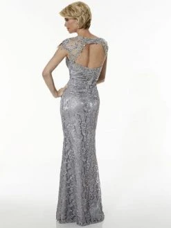 Christina Wu Elegance - 20176 Illusion Neckline Lace Trumpet Gown Formal Gowns