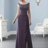 Christina Wu Elegance - 20230 Beaded Bateau Chiffon A-line Dress Formal Gowns