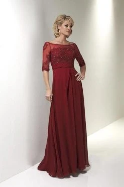 Formal Gowns Christina Wu Elegance - Beaded Lace Illusion Bateau Dress 17767 - 1 Pc Claret In Size 6 Available 9 Formal Gowns Christina Wu Elegance - Beaded Lace Illusion Bateau Dress 17767 - 1 Pc Claret In Size 6 Available