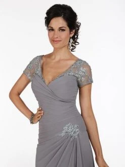 Formal Gowns Christina Wu Elegance - Pleated Bodice V Neckline Surplice Gown 17735 7 Formal Gowns Christina Wu Elegance - Pleated Bodice V Neckline Surplice Gown 17735