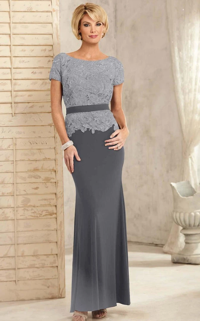 Christina Wu Elegance Short Sleeve Jeweled Lace Peplum Sheath Gown - 1 Pc Wine In Size 6 Available Formal Gowns 7 Christina Wu Elegance Short Sleeve Jeweled Lace Peplum Sheath Gown - 1 Pc Wine In Size 6 Available Formal Gowns