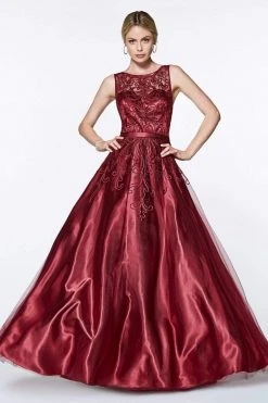 Cinderella Divine - 1020 Embroidered Illusion Bateau Evening Gown 15 Cinderella Divine - 1020 Embroidered Illusion Bateau Evening Gown
