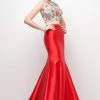 Cinderella Divine - 12013 Two Piece Bateau Mikado Mermaid Dress Formal Gowns 1 Cinderella Divine - 12013 Two Piece Bateau Mikado Mermaid Dress Formal Gowns