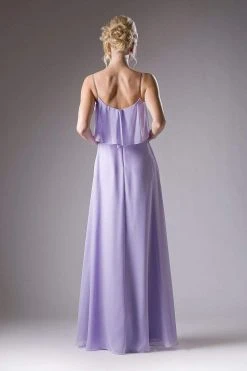 Cinderella Divine - 13010 Flounce Bodice Chiffon A-Line Dress 24 Cinderella Divine - 13010 Flounce Bodice Chiffon A-Line Dress