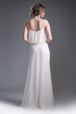 Cinderella Divine - 13010 Flounce Bodice Chiffon A-Line Dress 27 Cinderella Divine - 13010 Flounce Bodice Chiffon A-Line Dress